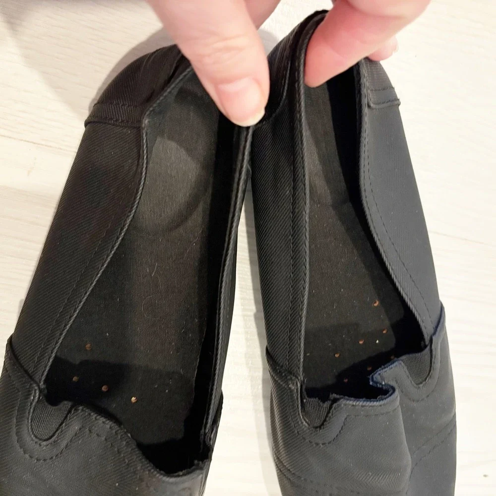 SafeTstep Slip On Shoes Women Size 7 Black Slip Resistant Work Flats Server